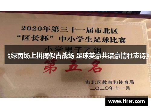 《绿茵场上拼搏似古战场 足球英豪共谱豪情壮志诗》